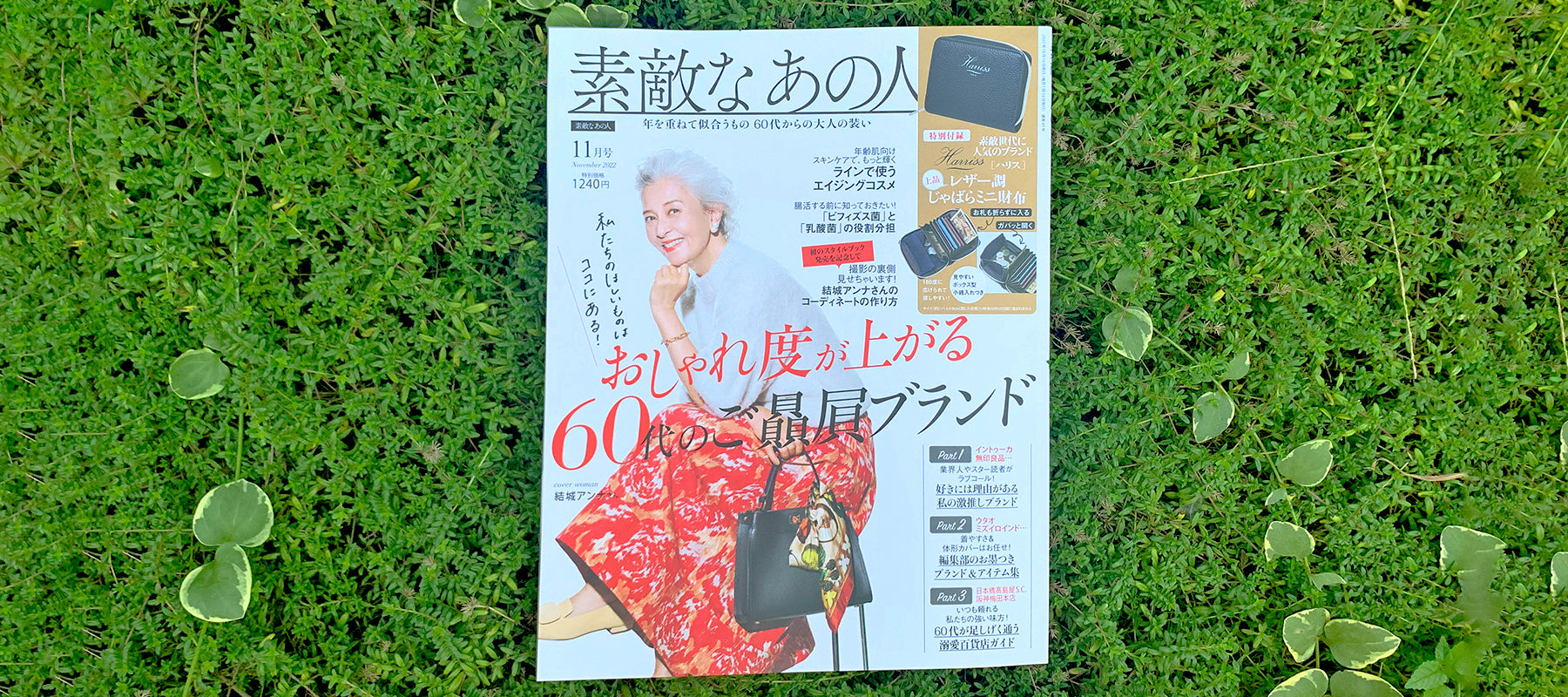 素敵なあの人 11月号掲載 結城アンナさん表紙