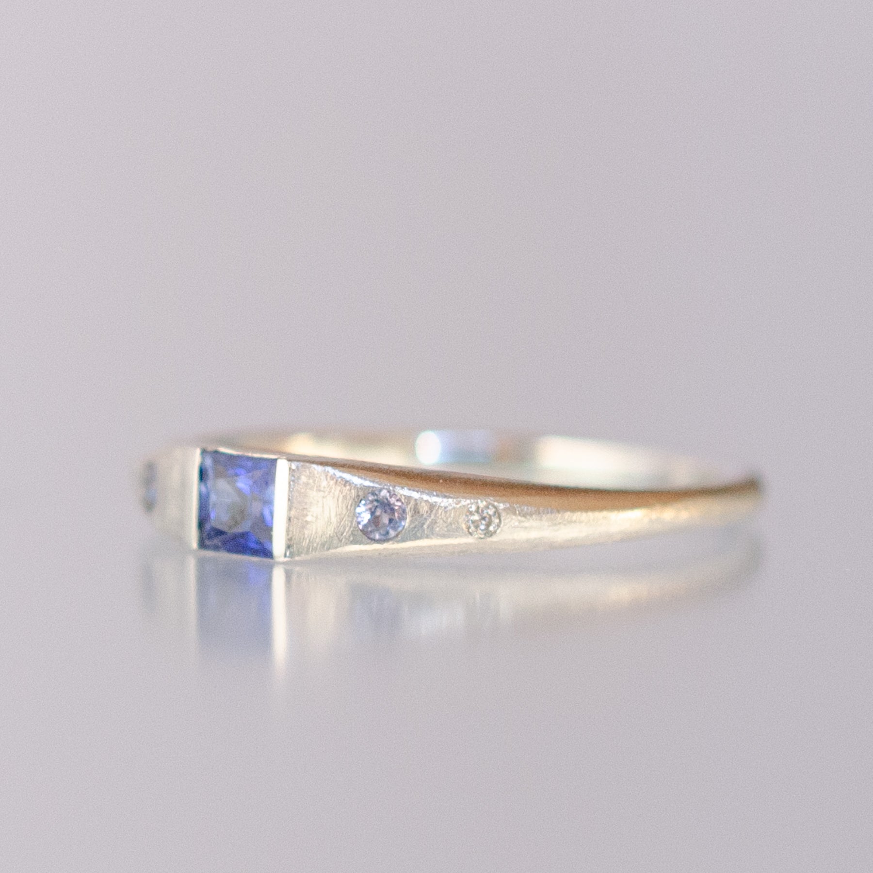 PT900 サファイア タンザナイト ダイヤモンド リング | Tesoro