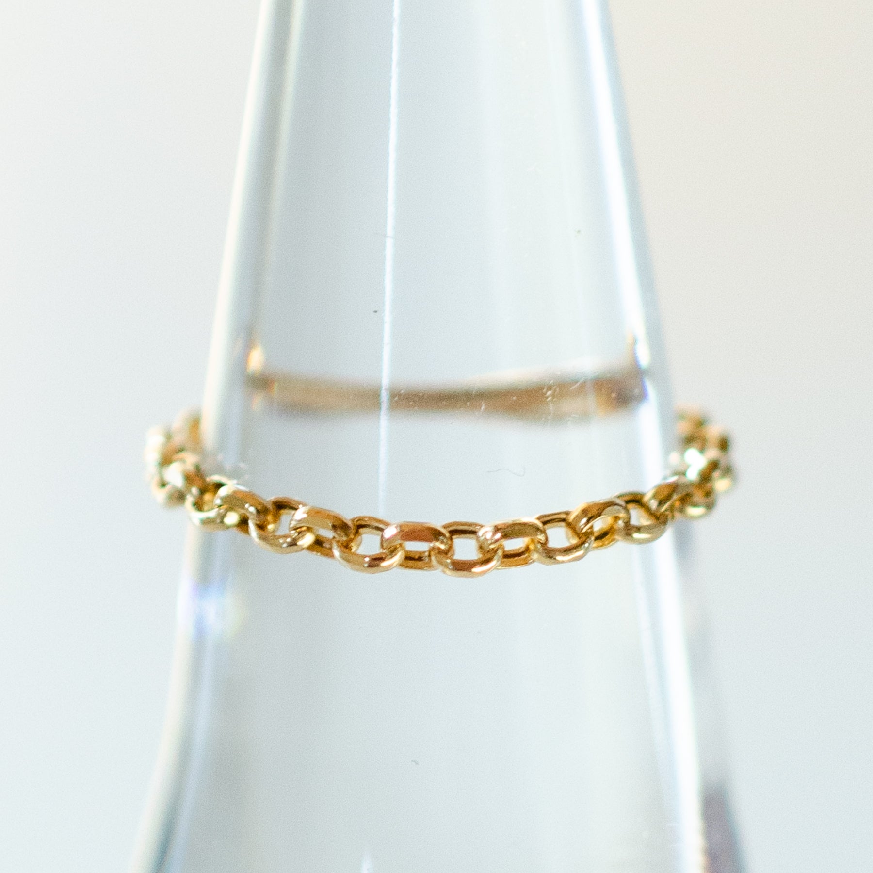 K18 カットエスカルゴ チェーンリング