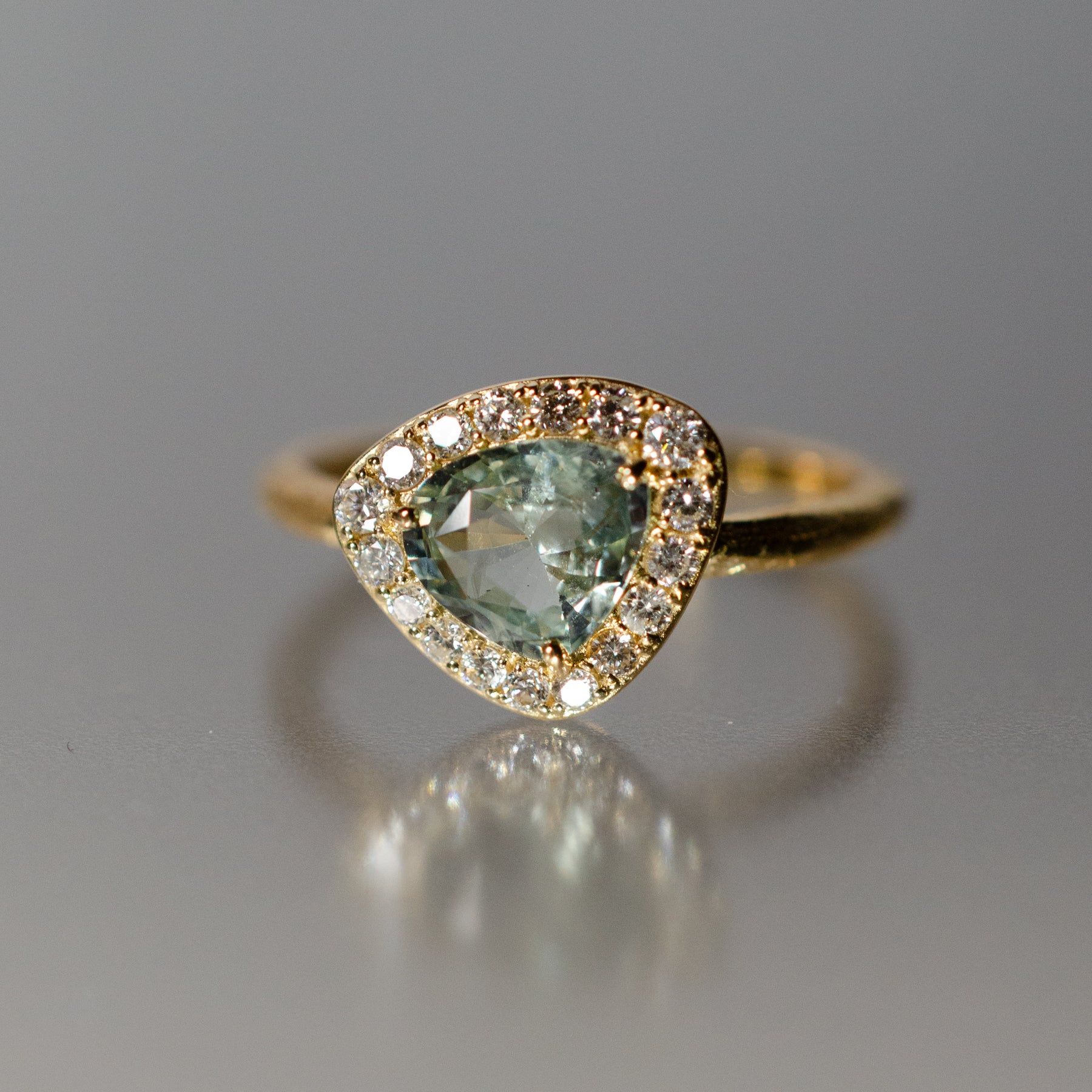 K18 サファイア ダイヤモンド リング | Tesoro