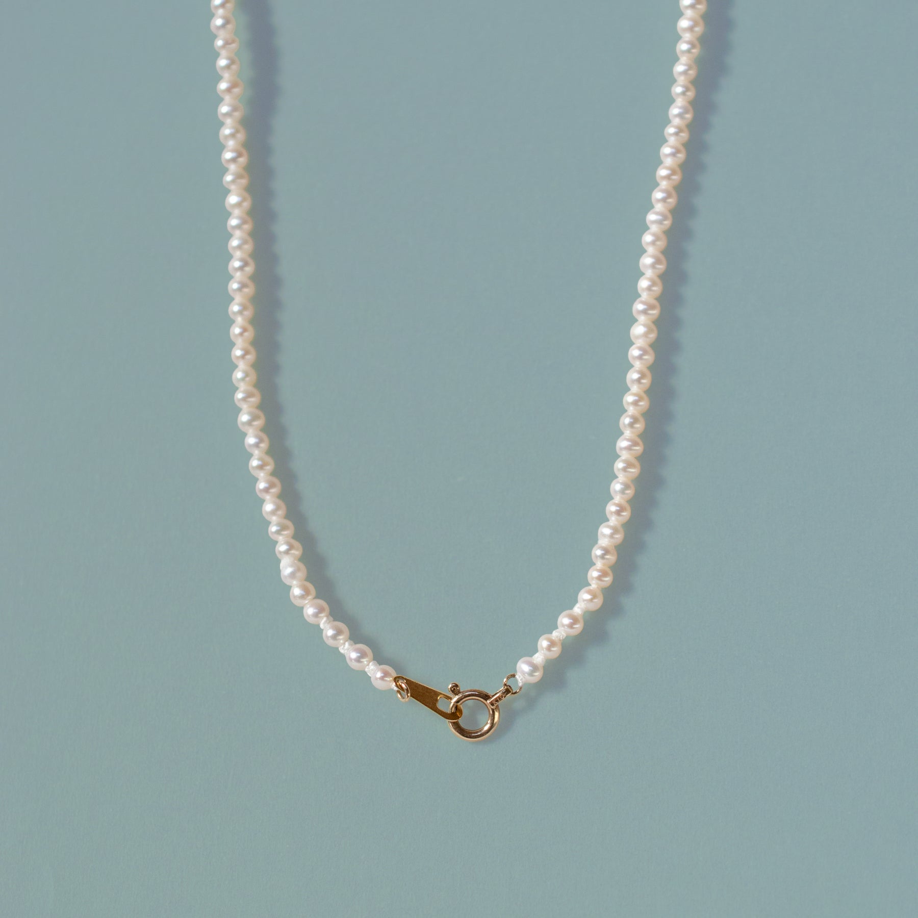 K10ルビー,ベビーパールのネックレス