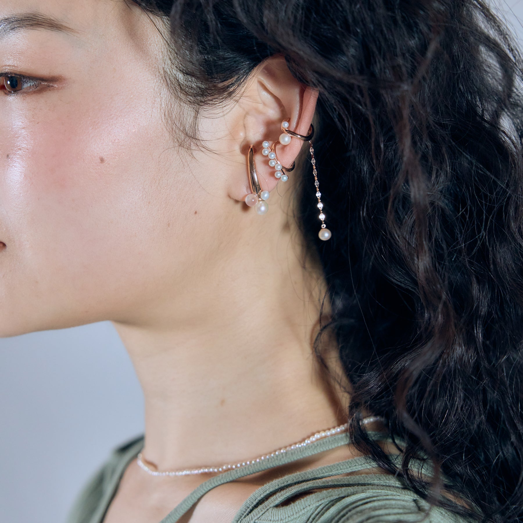 Stella Ear Cuffs Pearl