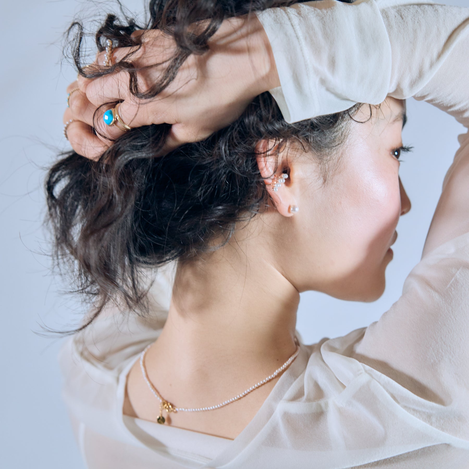Stella Ear Cuffs Pearl