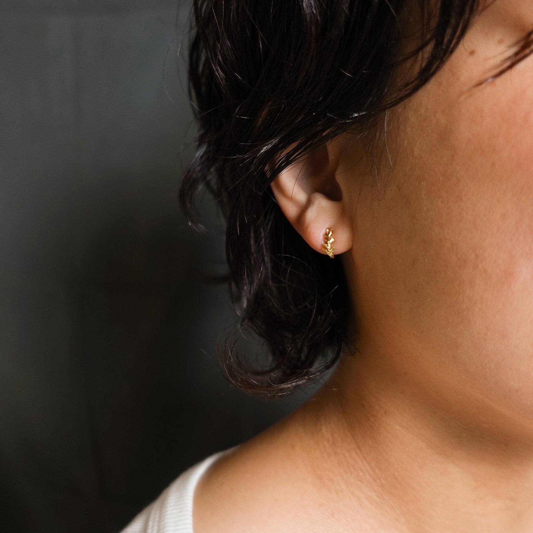 ゴールデンリーフ ピアス