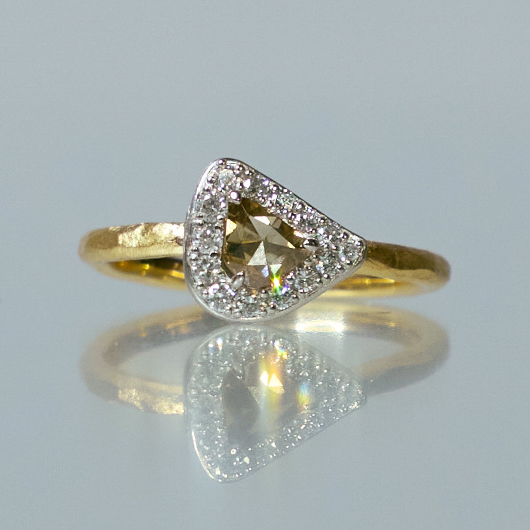 K18,PT900ダイヤモンドリング | Tesoro