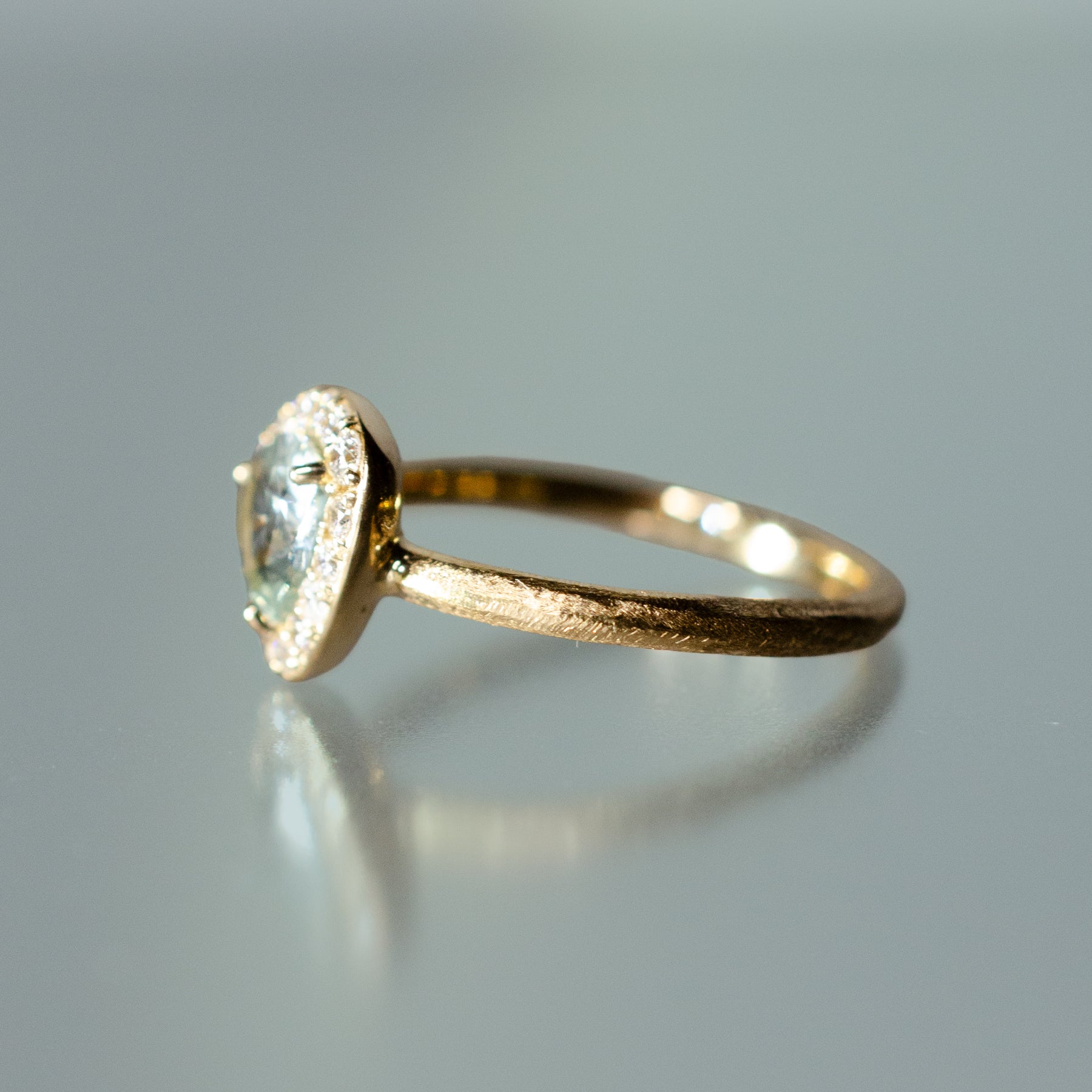 K18 サファイア ダイヤモンド リング | Tesoro