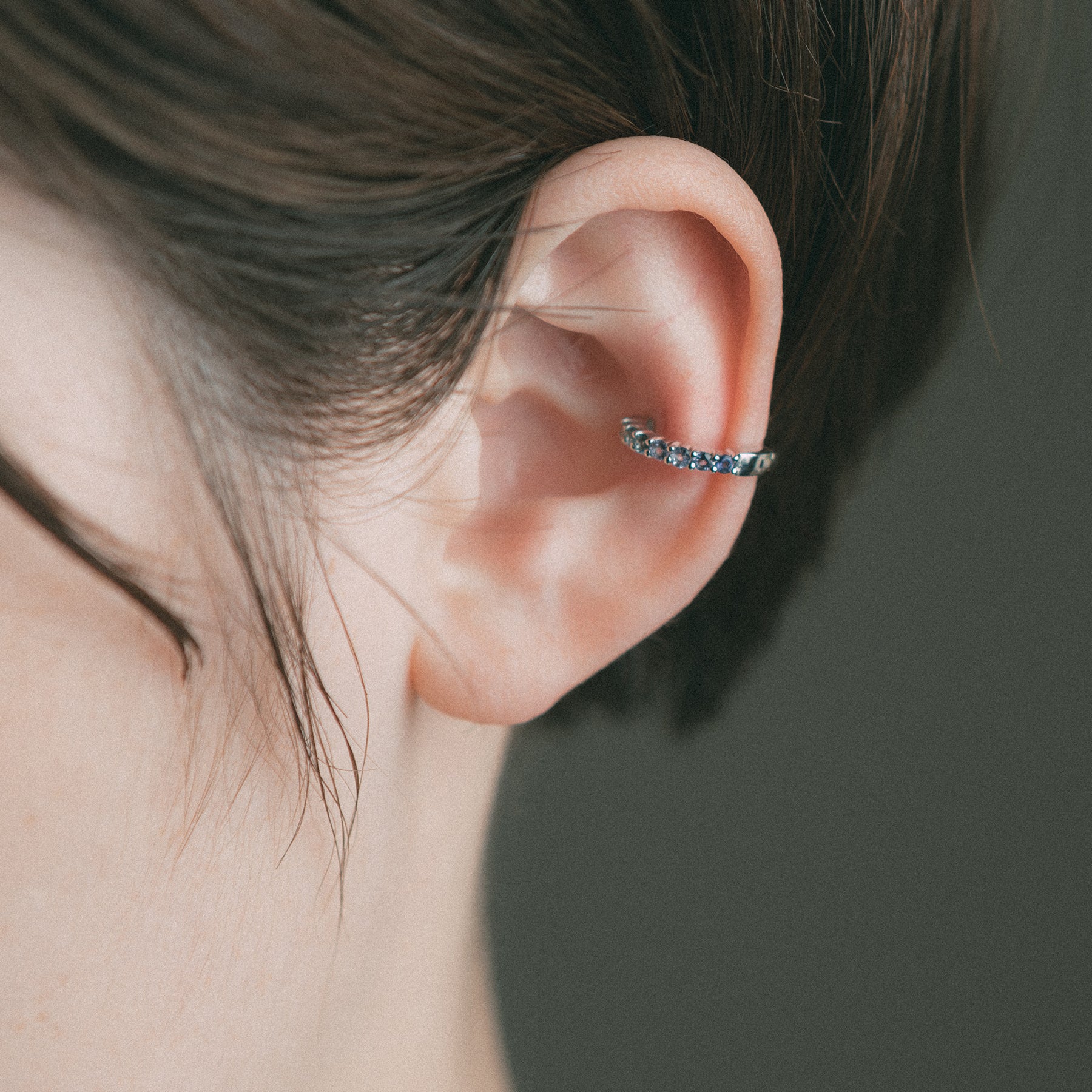 ブルーグラデーションイヤーカフ