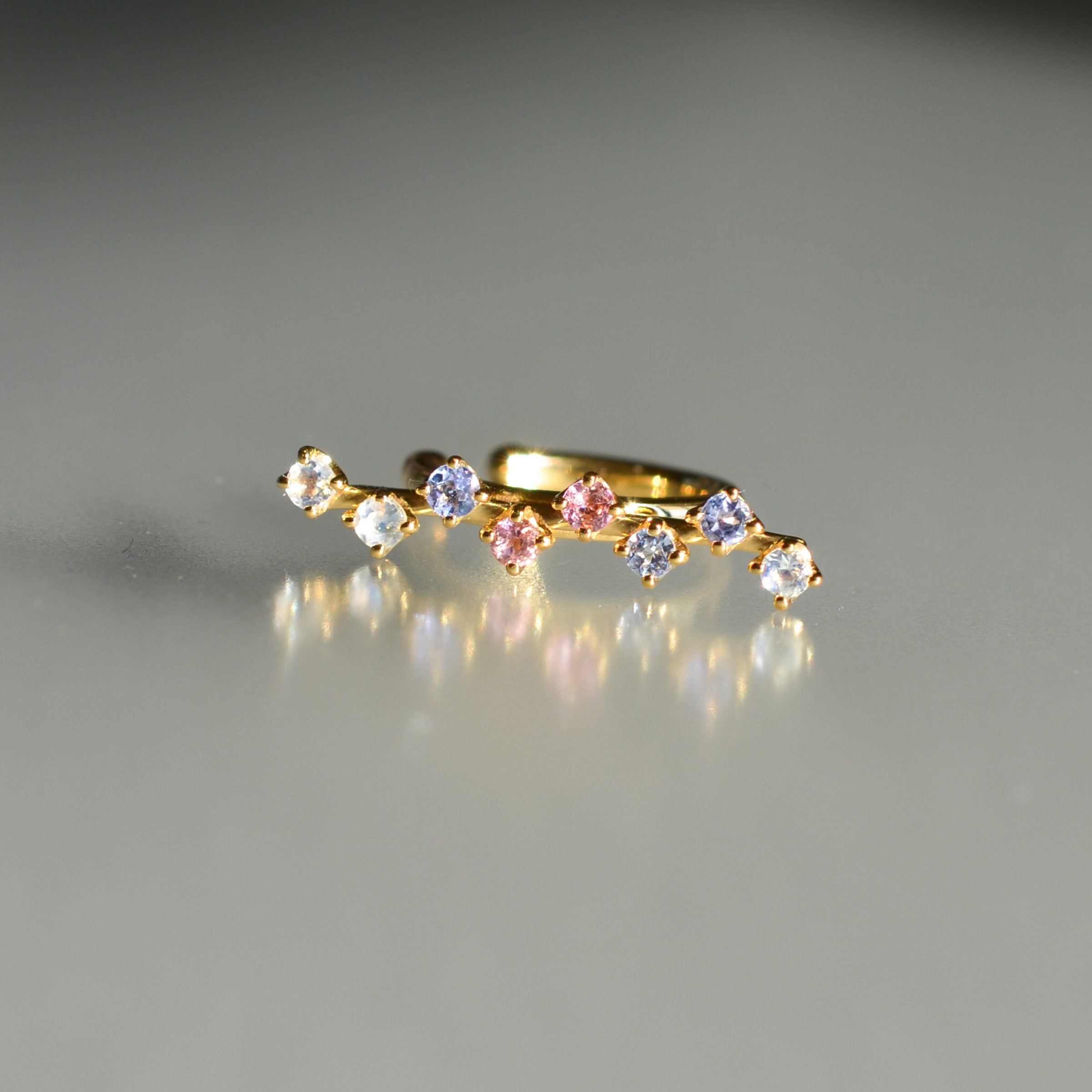 Stella Ear Cuffs mini Pink Tourmaline