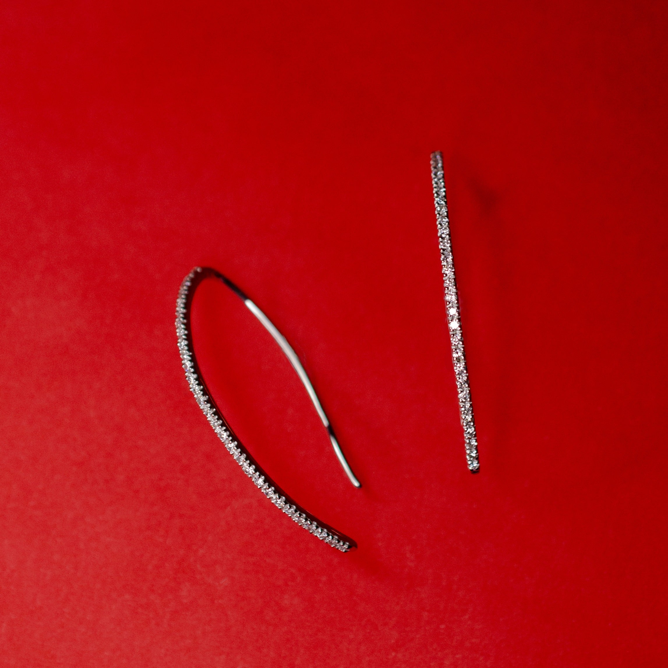 ダイヤモンドピアスフープ