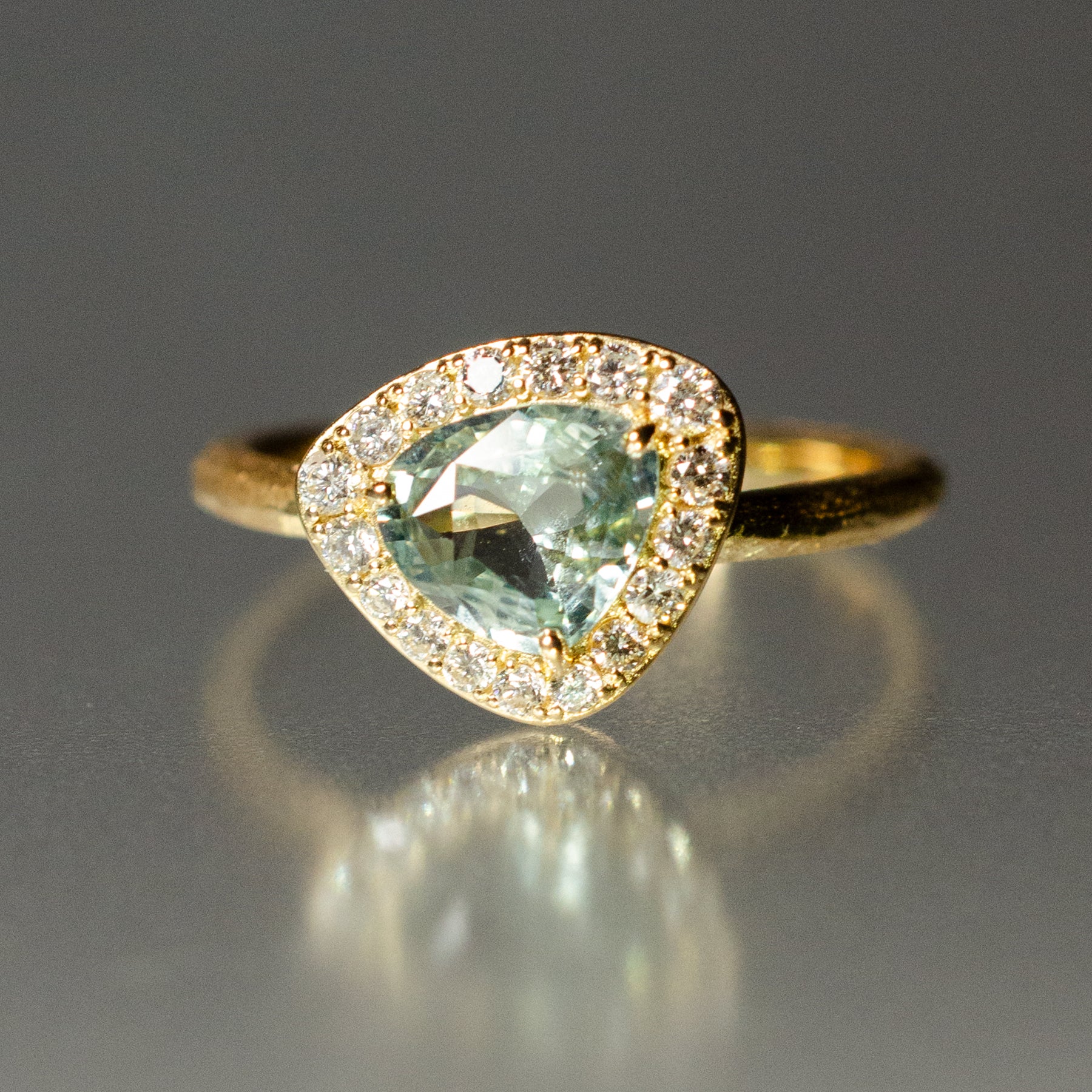 K18 サファイア ダイヤモンド リング | Tesoro