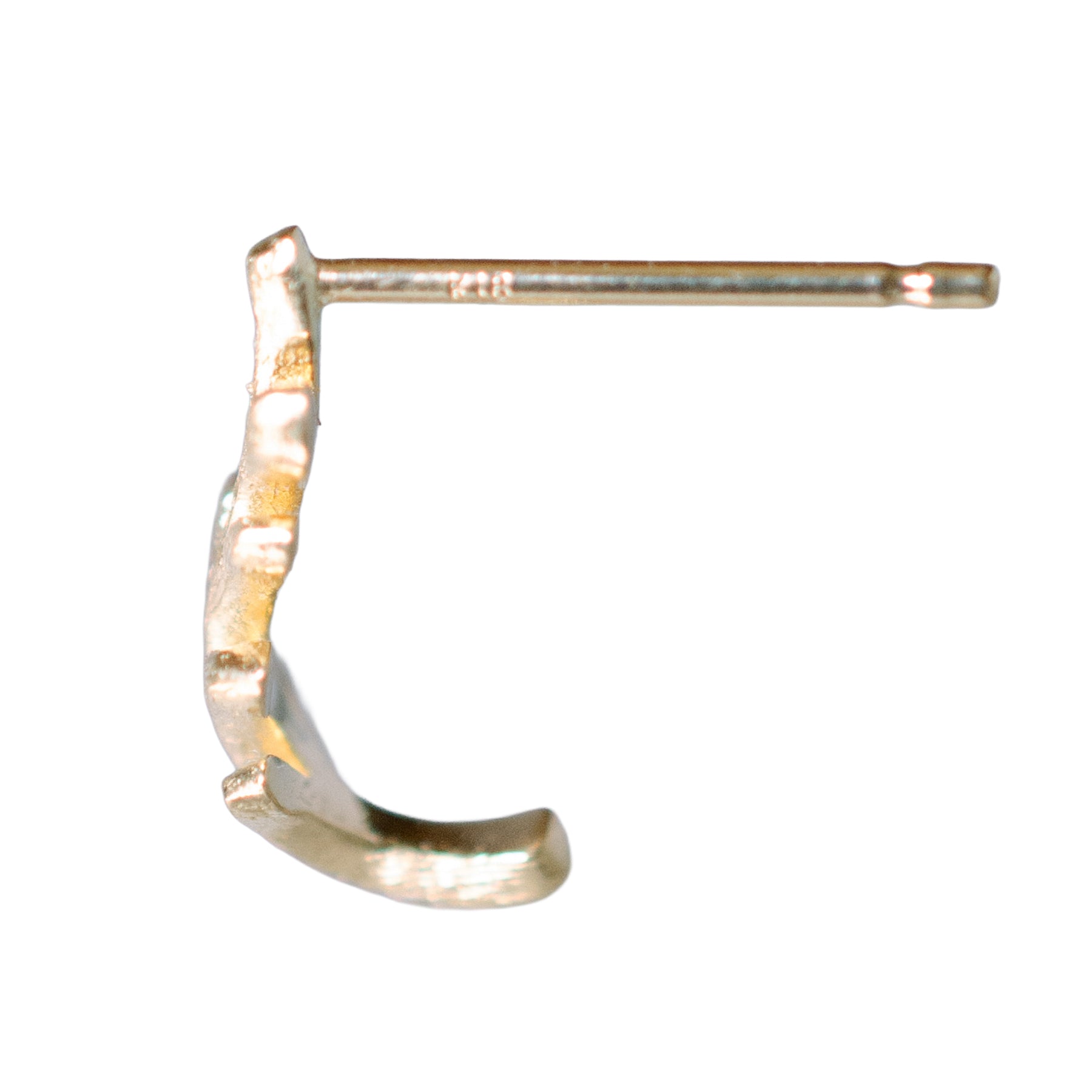 K18 ゴールデンリーフ ピアス