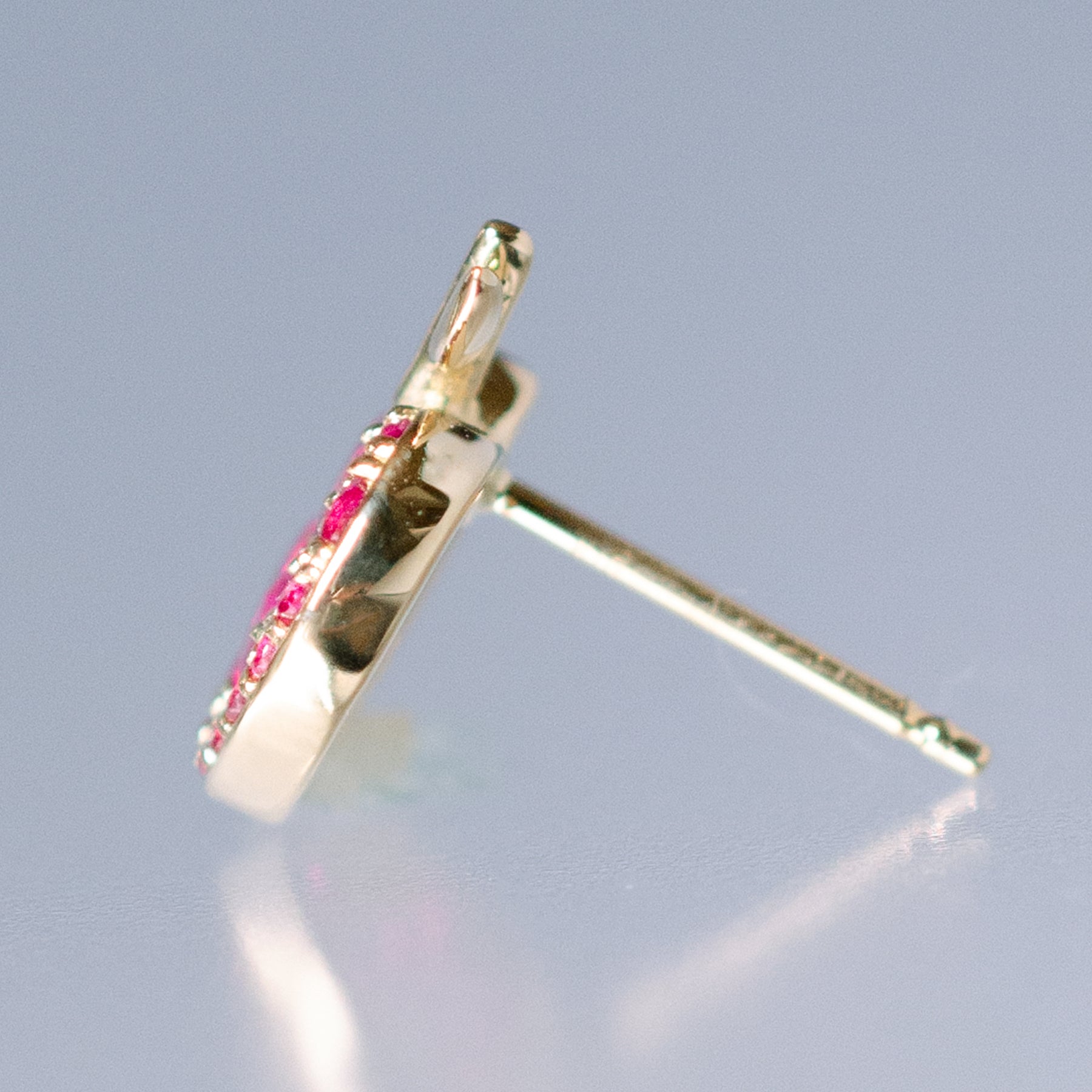 K18 ルビーのりんご ピアス